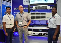 At the booth of Cargotuff Amar Bahra (Director), Peter Meroi (Area Manager Thermoking) and Mary Mutile (Sales Executive) told everyone about their solutions for keeping products cooled while being transported by road.